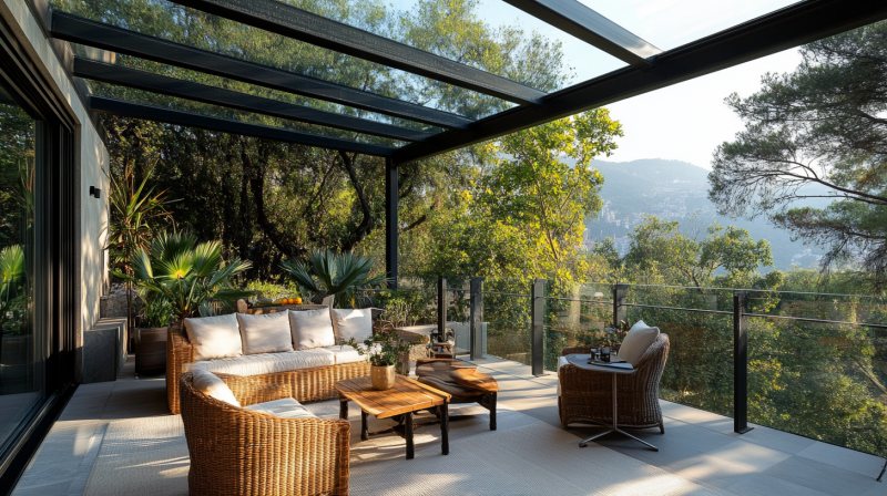Cobertura de vidro para varanda: modernidade e elegância em seu espaço externo