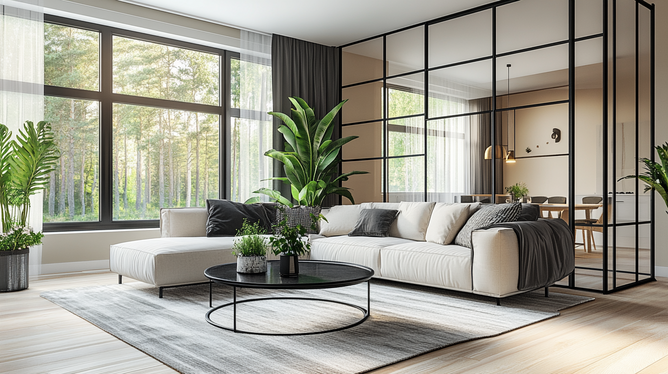 5 Vantagens da Divisória de Vidro para Sala