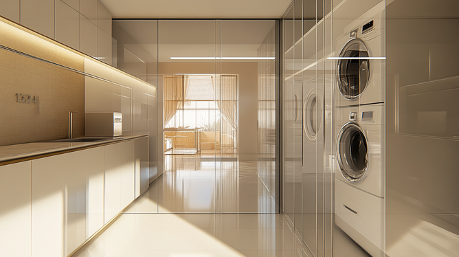 7 Ideias de Divisória de Vidro para Lavanderia