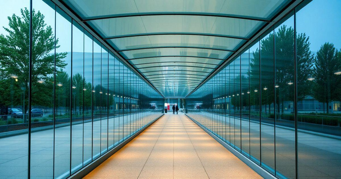 Cobertura de Corredor com Vidro: Estilo e Funcionalidade