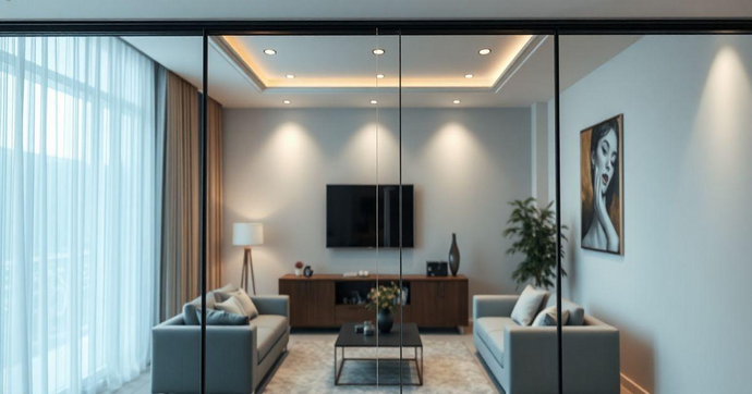 Divisória em vidro temperado: elegância para ambientes