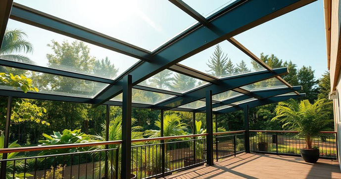 Cobertura de vidro para terraço: Estilo e Proteção