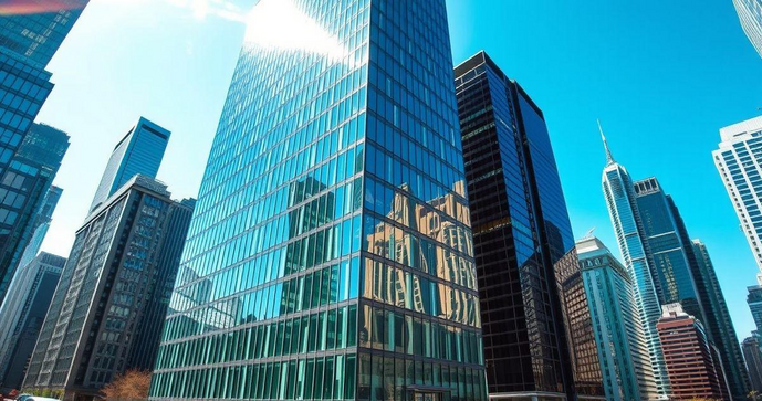 Fachada de vidro espelhado: Transforma a estética dos edifícios