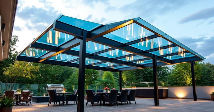 Cobertura de vidro para quintal: Um ambiente elegante e funcional