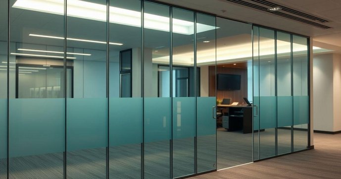Divisória em vidro temperado: Estilo e Segurança