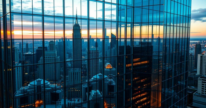 Fachada de vidro espelhado transforma a estética e a eficiência energética dos edifícios