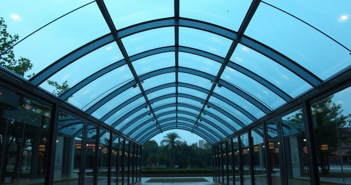 Como escolher a cobertura de corredor com vidro perfeita para sua casa