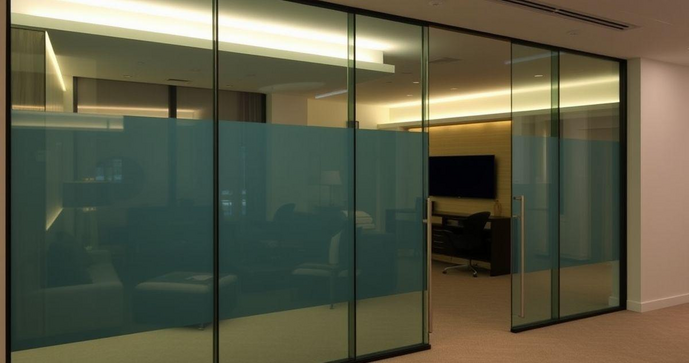 Divisória de vidro para apartamento transforma espaços com elegância e funcionalidade