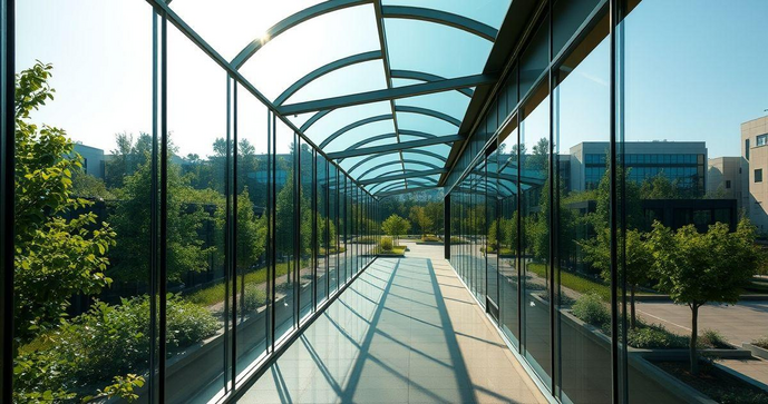 Como a Cobertura de Corredor com Vidro Pode Transformar Seu Espaço