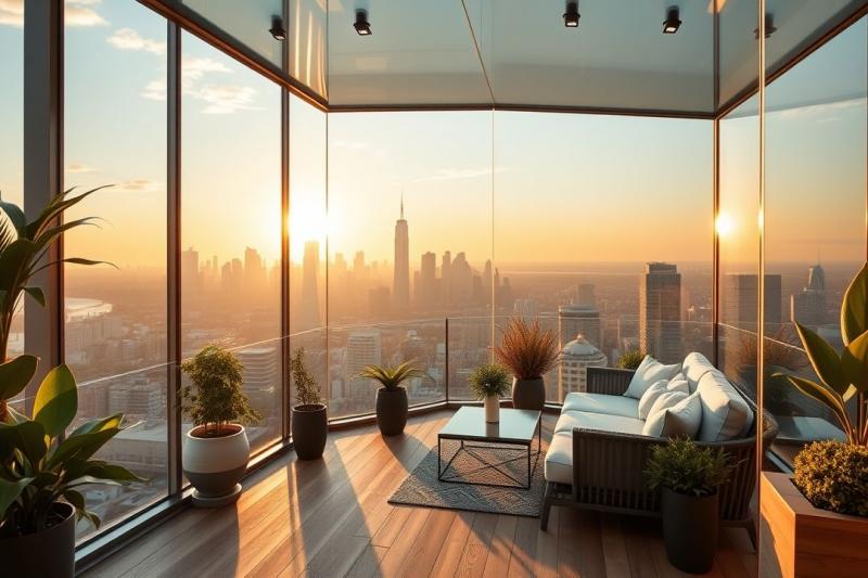 Cobertura de vidro para varanda transforma seu espaço em um ambiente elegante e funcional