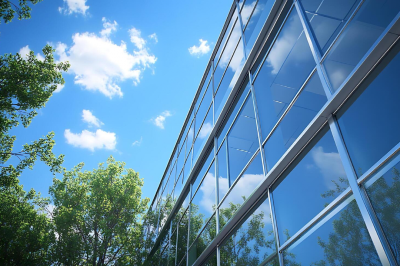 Fachada de vidro comercial transforma espaços e valoriza negócios com elegância e modernidade