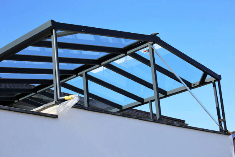 Cobertura de Vidro para Escada Externa Vila Isabel - Cobertura de Garagem de Vidro Espírito Santo