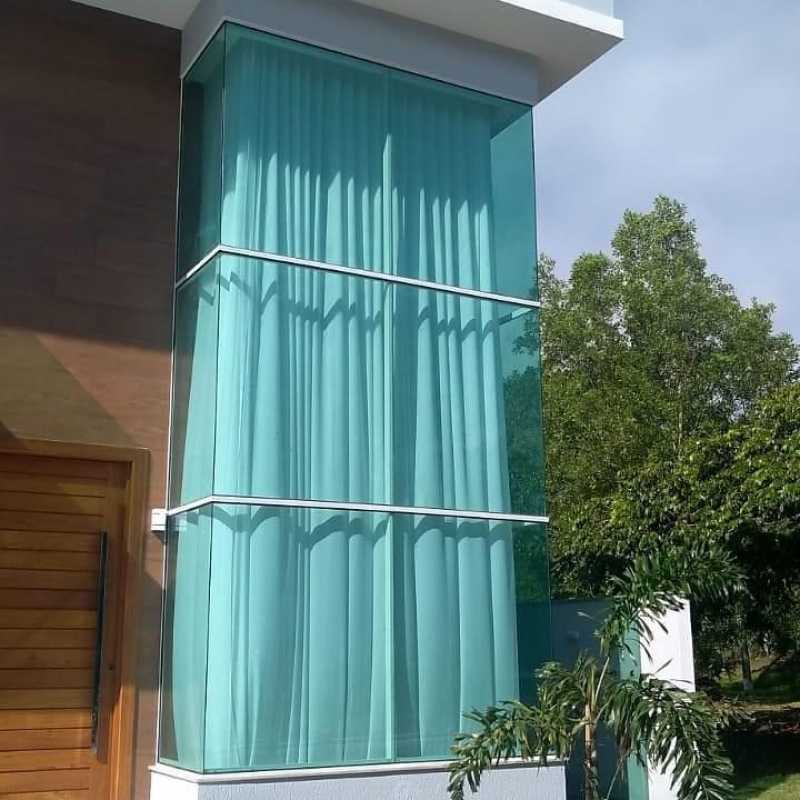 Fachada de Vidro para Sacada Orçamento Enseada Azul - Fachada de Vidro Vitória