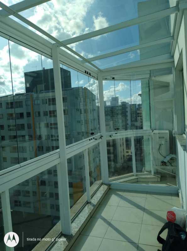 Preço de Cobertura de Vidro para Varanda Praia de Itapoã - Cobertura de Vidro para Apartamento