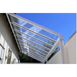 cobertura de vidro para escada externa preço Morada do Sol